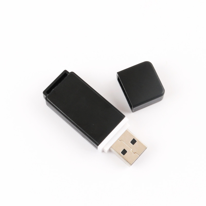 Настраиваемая черно-белая резиновая масляная USB-накопитель для подарков и розничной торговли