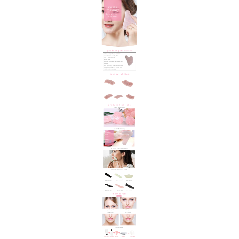 Customized Logo Natural Amethyst Acupressure Gua Sha Beauty Stick Massage Therapy Tool for Full Body Relaxing Massage