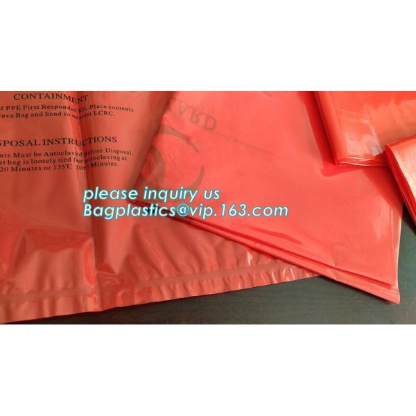 PE asbestos waste bags, Disposal Plastic Bag for Construction Waste, rubbish bag for asbestos fibers, bagplastics, bagea