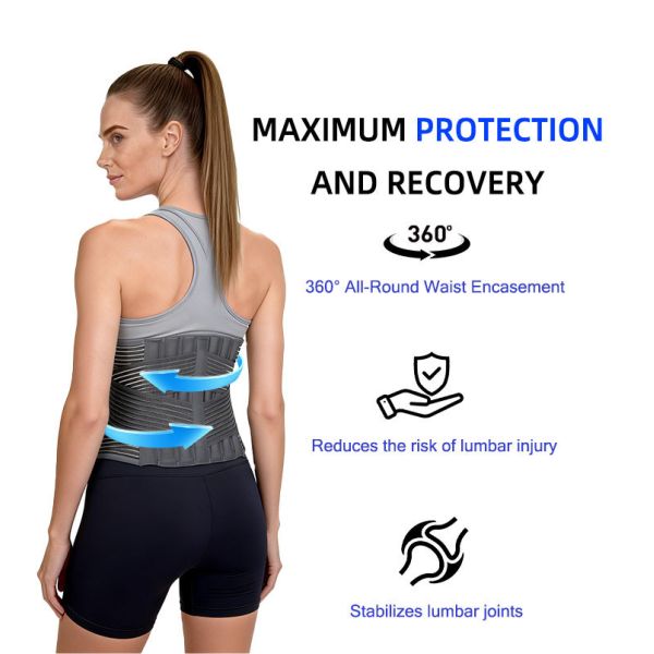 7 Bionic Support Stays Lumbar Support Belt 360 Wrap Back Pain Brace