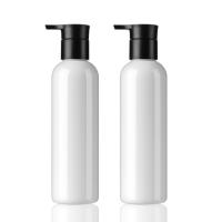 Blanc bouteille 200ml de lotion de corps de 6,7 onces écologique avec la pompe de presse