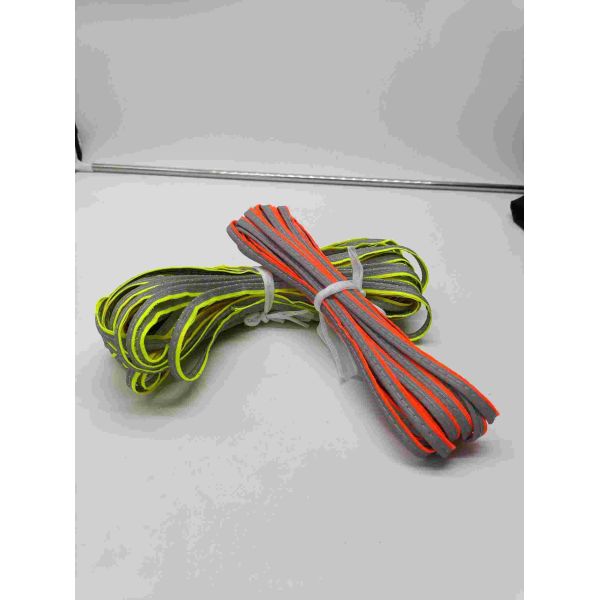 Alta visibilidad 1 cm de ancho Tubo reflectante para chalecos de seguridad, chaquetas