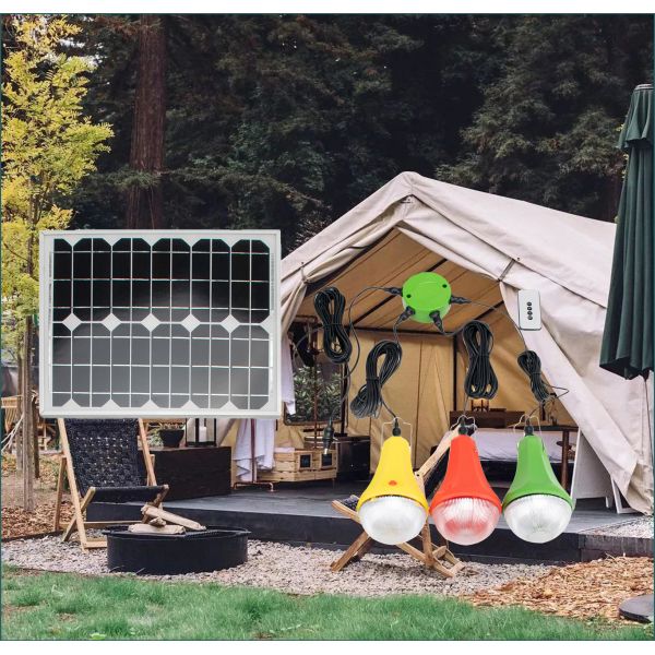 11-30Hrs Mono Panel Portable Solar Bulbs Outdoor Solar Powered LED Lamps