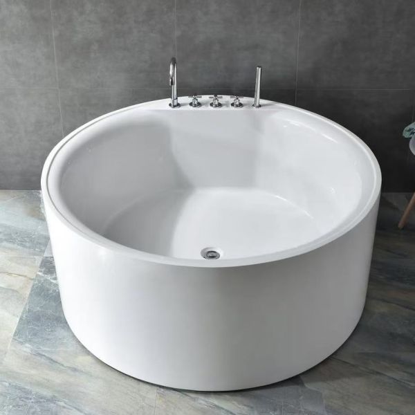 Baños redondos sin costura de acrílico de pie libre resistentes a las manchas