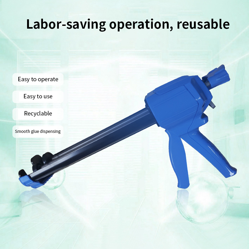 Factory Direct 360ml Blue Epoxy Gun 1:1 Two Part Structural Adhesive Mixing Handwork Dispenser Gun