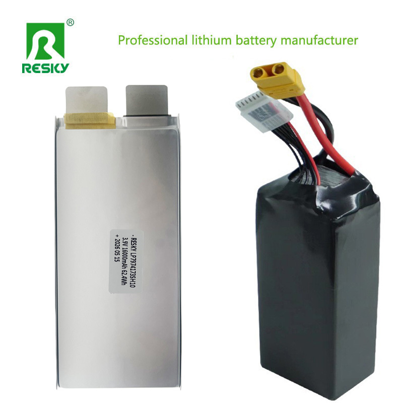 Semi-solid Lithium Battery 3.9V 16000mAh 300wh/kg High Voltage LiPo Battery for RC Drones and UAVs