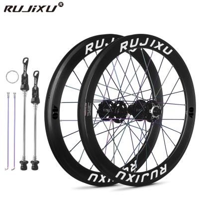 UD Finish 20 Bike Wheel Set Disc Brakes 406 451 120 Rings Side Mounted Hub P8 Modification Aluminum Alloy