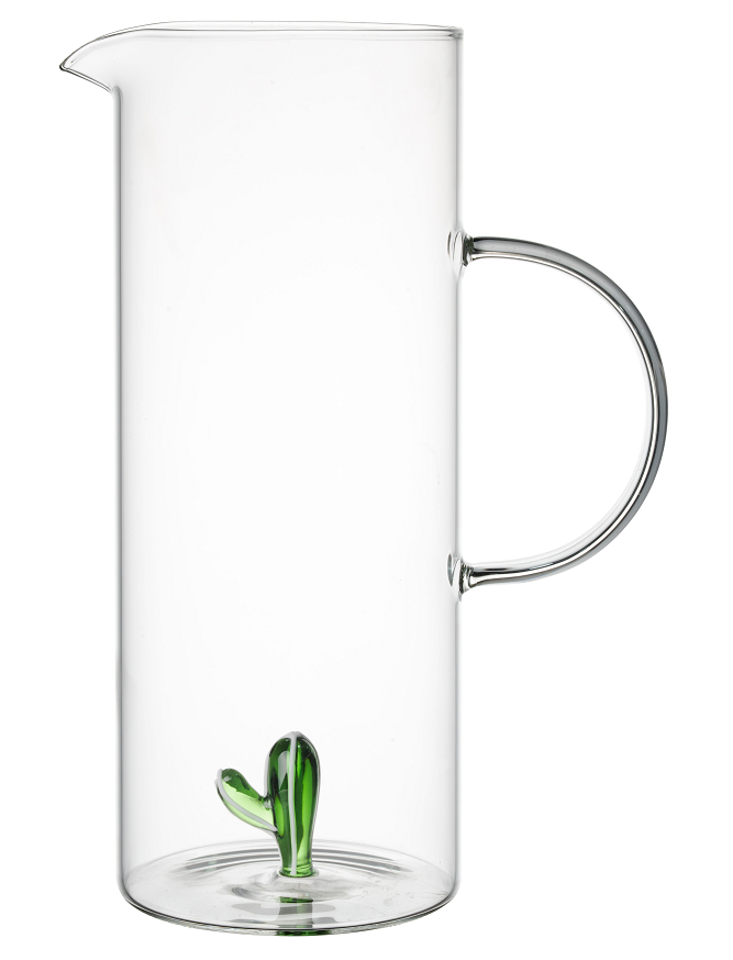 Customizable Borosilicate Glass Jugs Kitchen Household Glass Kettle With 3D Flowers