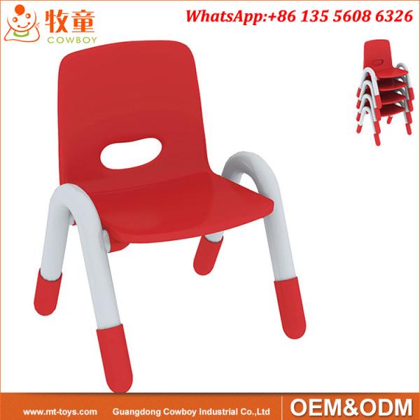 Day Care Centre High Quality 4 Seats Round Wood Table and Plastic Chairs for 2-5 years old kids
