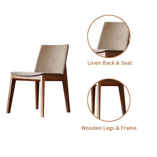 Madera sólida nórdica Imitación de fiesta Banquete Hotel Evento Silla de comedor de teca de madera para restaurante Banquete