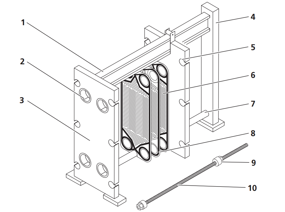 GEA VT40M Stainless Steel Plate Heat Exchanger Gaskets