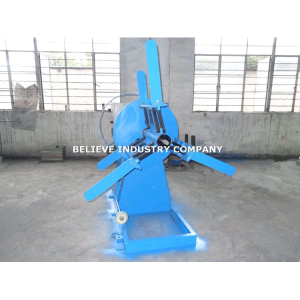 Electric Decoiler 3000kg Capacity Type For Fasten & Uncoil Small Steel Coils