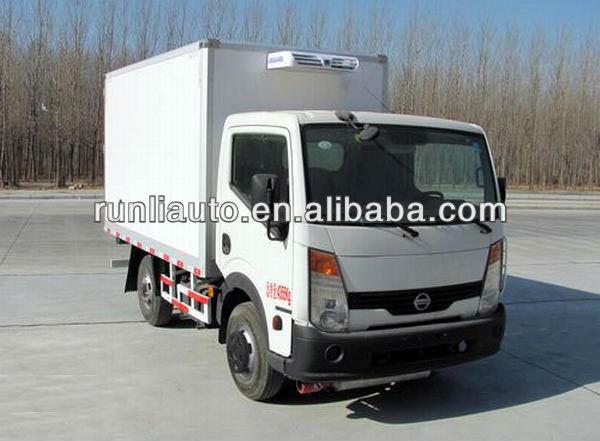 Nissan Light Duty Mini Refrigerator Van Truck for Frozen Food 115 Km/h
