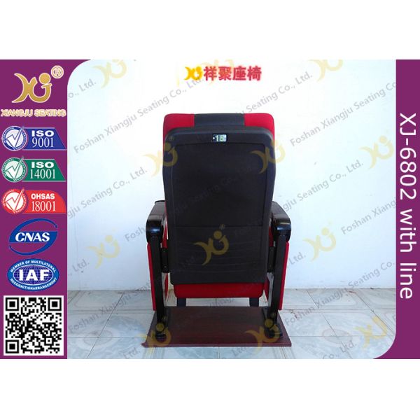 Gravity Seat Return Structure Theatre Seating Chairs Tip Up Arm With Cup Hold