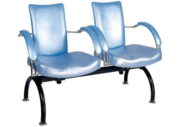 2 Seat Salon Reception Chairs Public Rest / Beauty Salon Waiting Room Furniture