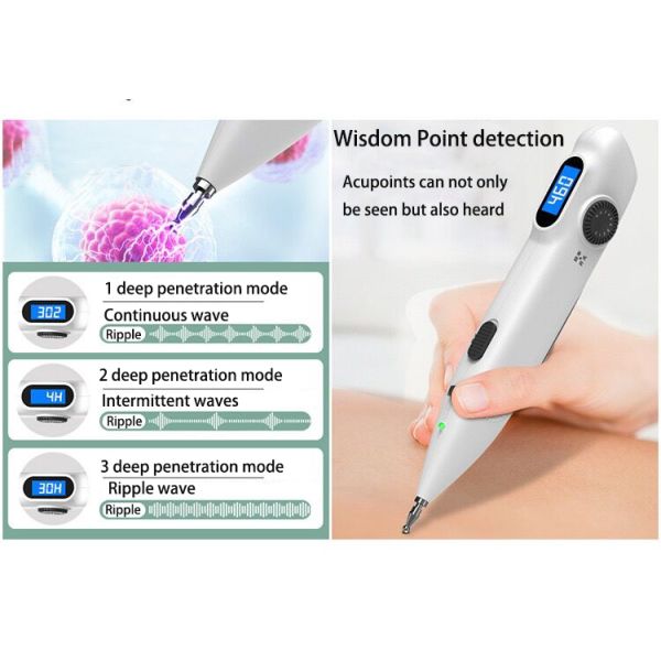 Electric Meridian Energy Acupuncture Point Find Detector for Personal Health Care Therapy Massage Pen Device Electric