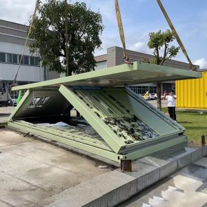 Casa prefabricada plegable y móvil, contenedor colapsable, casas modulares, contenedor plegable y expandible