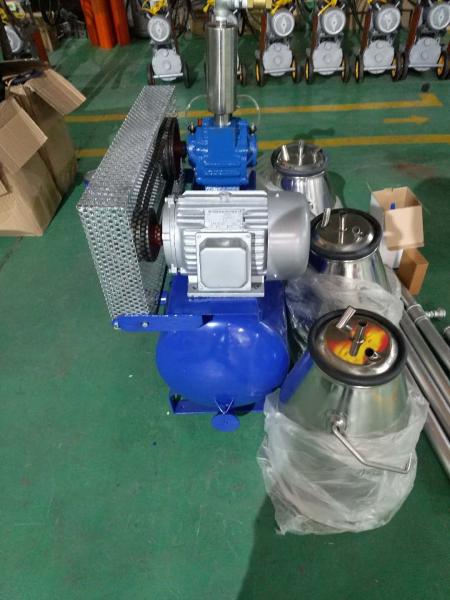 550L Vacuum Pump Portable Bucket Milking Machine for Cow with 380 Voltage - 60Hz