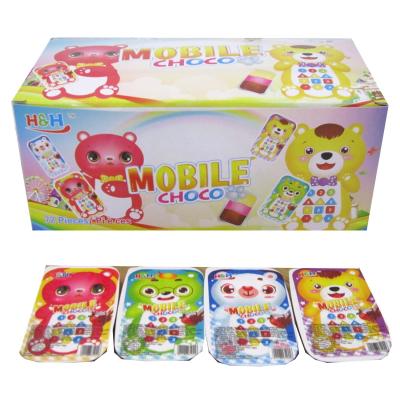 Cellphone Shape Chocolate Candy Milk flavor chocolate jam 3 Flavors In One Pcs For Shopping Mall