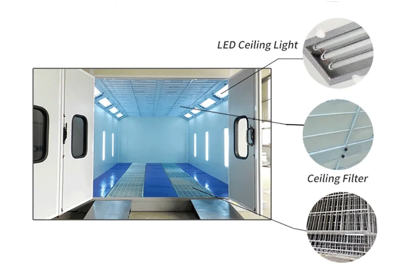 Автомобильный сушилка краски Booth Powder Coating Oven And Spray Booth Paint Booth 3Ph