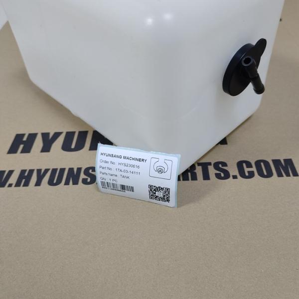 Do recipiente plástico do Pvc de Hyunsang tanque de água líquido 17A-03-14111 do armazenamento para D65PX-15E0