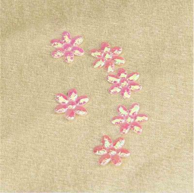 Dazzle Colour Flower Applique Padded 10 Mm Small For Kid'S Headband