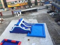 Parque inflável final da água do quintal da onda azul com tamanho de Customzied da associação