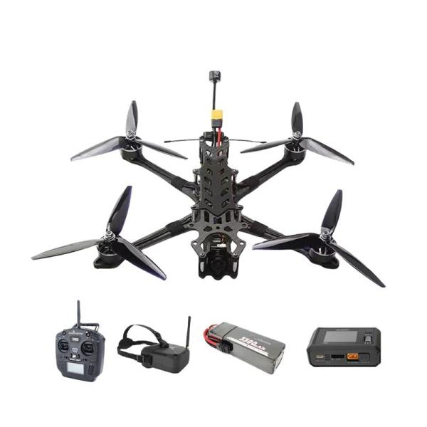 Drone de course FPV analogique 7 pouces avec télécommande longue portée BNF PNP Charge utile 2 3.5 4 kg Longue durée de vol Transmission vidéo
