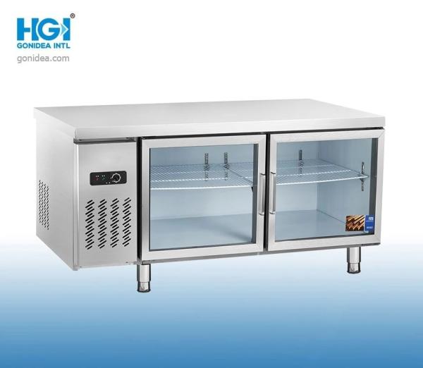 Refrigerador 165 de R600A - porta de vidro do refrigerador do armazenamento da cozinha da capacidade 445L