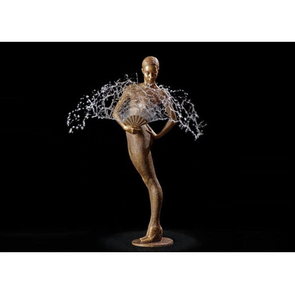 Outdoor Public Decoration Bronze Ballerina Water Fountain With Size 180cm Height