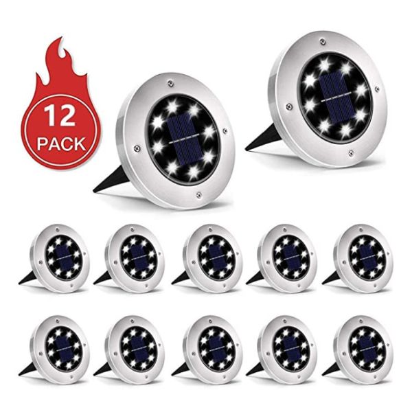 3.4 Pounds IP65 600mAh  In Ground Solar Path Lights