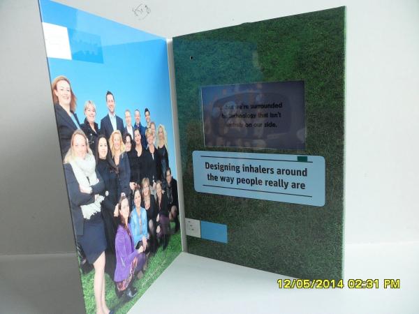 Matt / Glossy Lamination LCD Birthday Card , Personalized LCD Video Mailer