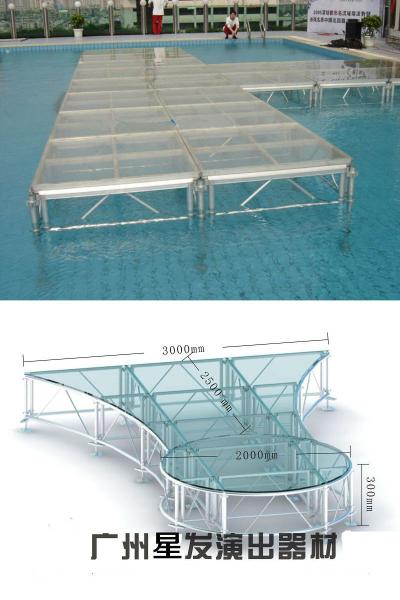 Aluminum acrylic Stage , Catwalk Adjustable Alumimum Stagefor Fashion Show