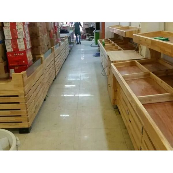 Furniture Wooden Shelving Units Supermarket Display Gondola Wall Shelving