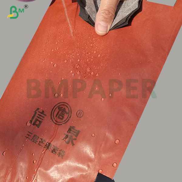 56gsm Red Wax Coated  Mango Outer Protective Bag Paper