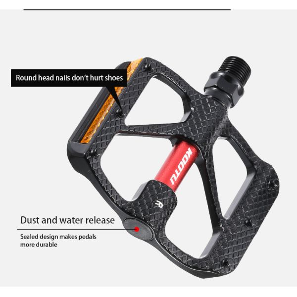 Universal de aluminio del pedal 9/16 de los pedales MTB de la bici de montaña de KOOTU para la bicicleta de Mtb