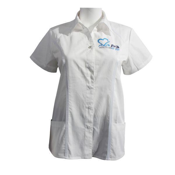 136GSM Polyester 65% Cotton 35% Lapel Medical Uniform Scrubs