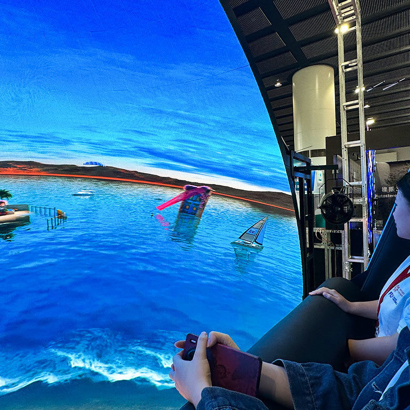 9D Dome Flying Theater for High Foot Traffic Venues with More than 10 Passengers and 1-Year Warranty