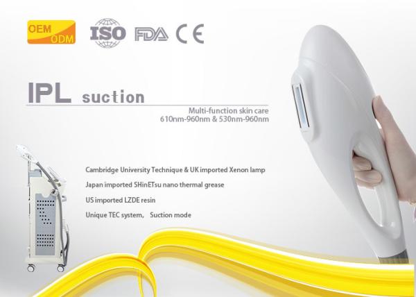 Acne Therapy Laser Hair Removal Device , IPL Permanent Hair Removal System Alarm Protection