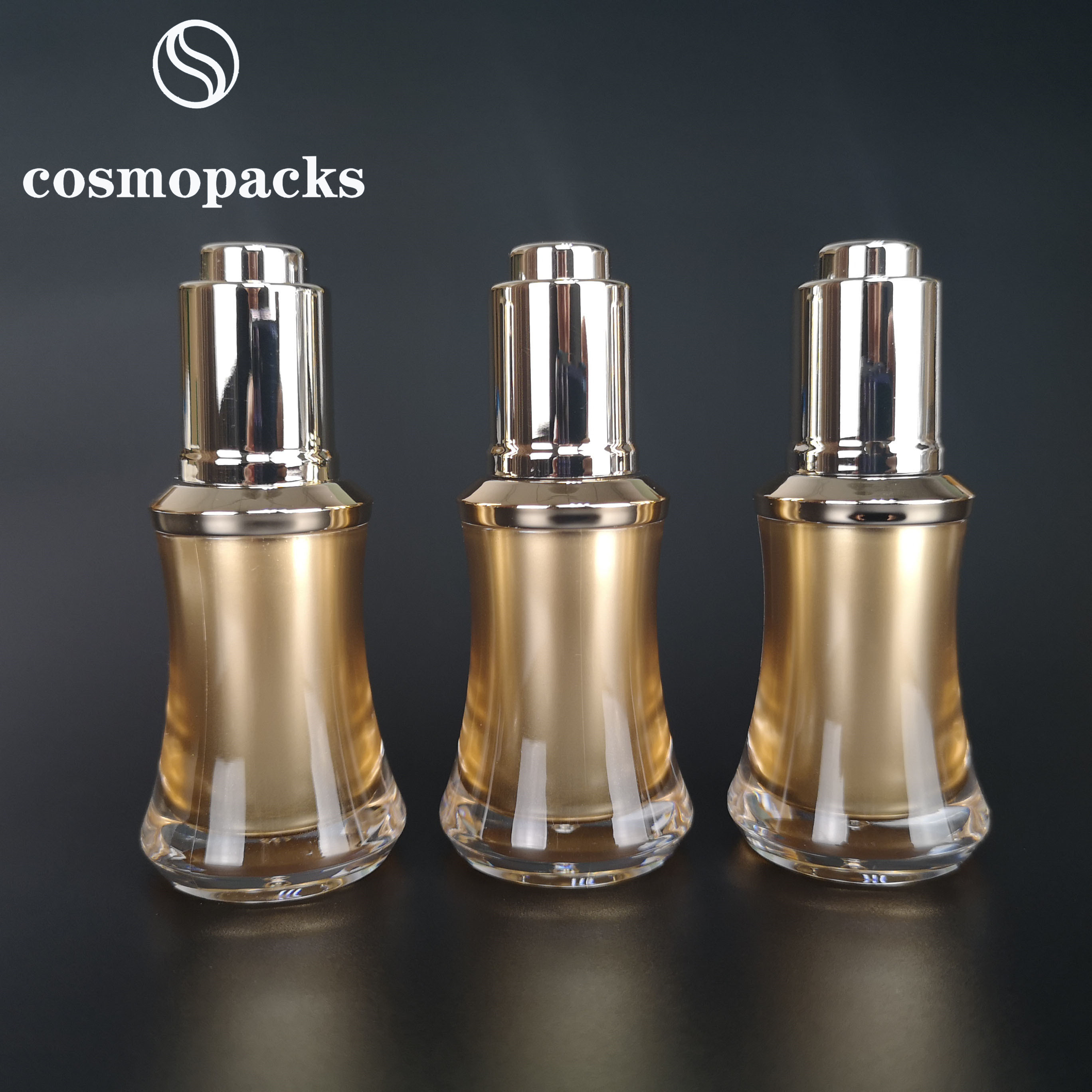 Пустая акриловая капельница отжимая насоса 15ml разливает по бутылкам для эфирного масла