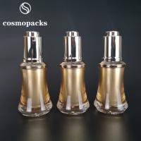 Le compte-gouttes acrylique vide de pompe de pressing 15ml met en bouteille pour l'huile essentielle