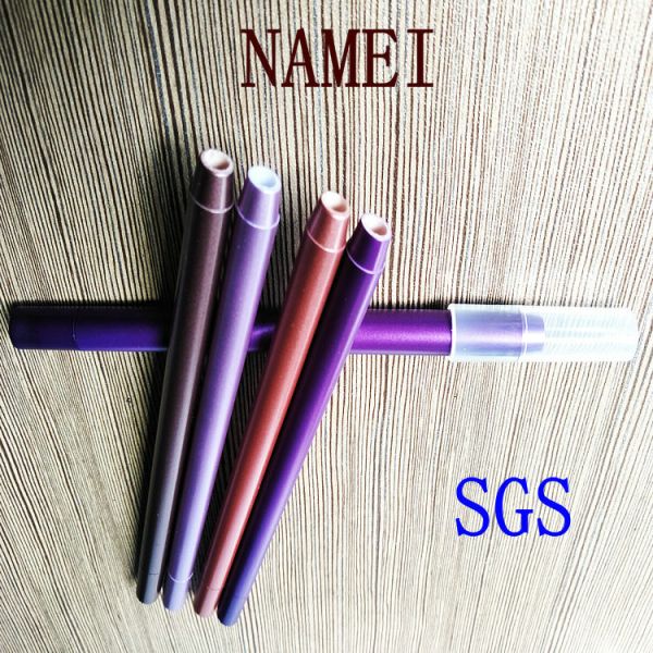 PVC Plastic Long Lasting Eyeliner Pencil Drawn Tube , Gel Eyeliner Pencil 122 * 7.8mm