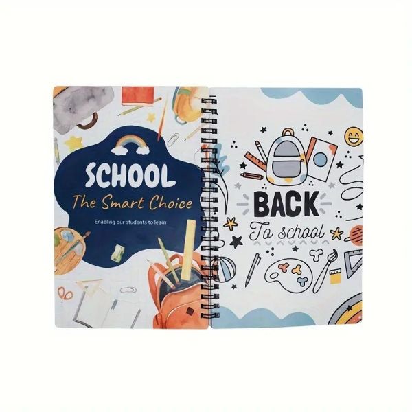 Cuaderno de espiral de sublimación PET en blanco para impresión a doble cara, cuaderno de bricolaje con encuadernación en espiral personalizada