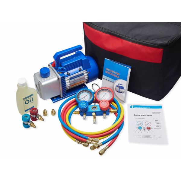 Vacuum Pump Refrigeration Manifold Gauge 68mm 134a Refrigerant Gauges