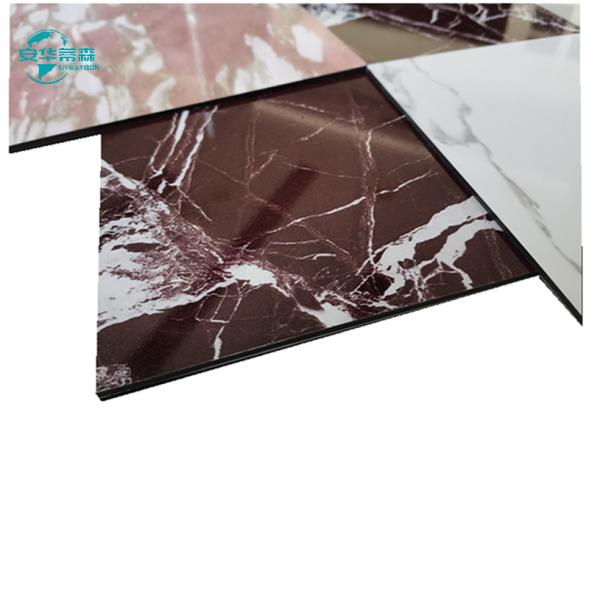 2 mm-6 mm textura de mármore exterior folhas de painéis de parede e cerca ACP