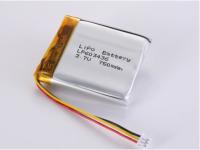 LP603436 3,7V 750 MAH Prismatique batterie au lithium polymère Chimique en argent pour la performance