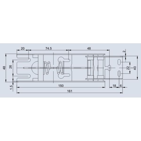 Весна прикрепляет на петлях запасные части холодильника 3.5мм 4.0мм 4.5мм с пластиковой крышкой