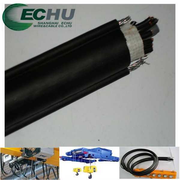 Flexible Round Traveling Control Cable for cranes or other appliances RVV(2G) 18Cx1.5SQMM in black  jacket