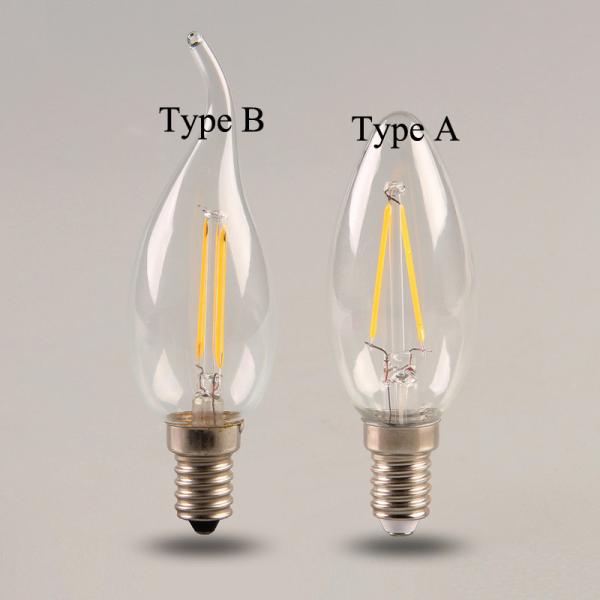 Dimmable 2W 4W 6W E14 Pull tail light COB LED Filament lamps C35 Filament Bulbs light warm white/Nature white 110/ 220V