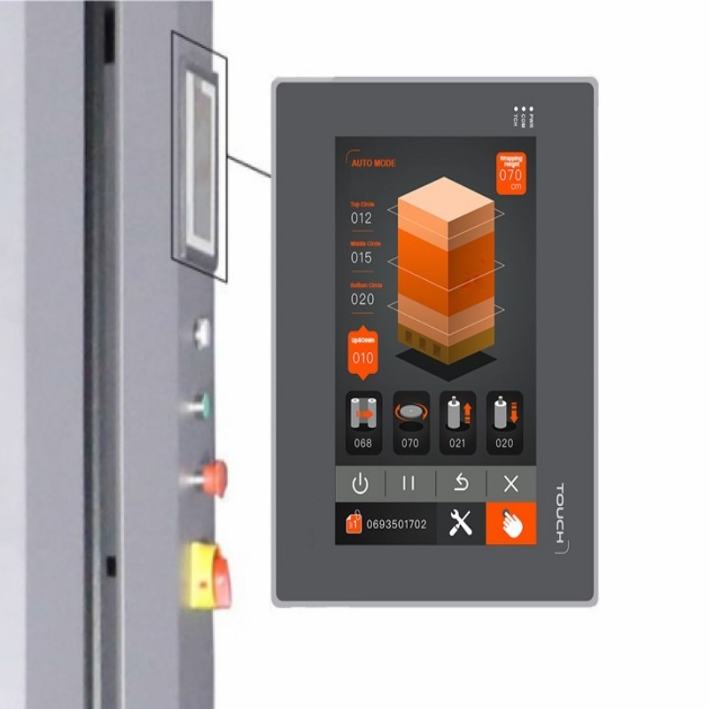 Intelligent Standard Pallet Wrapping Machine Automatic Film Cutting And Siemen Control